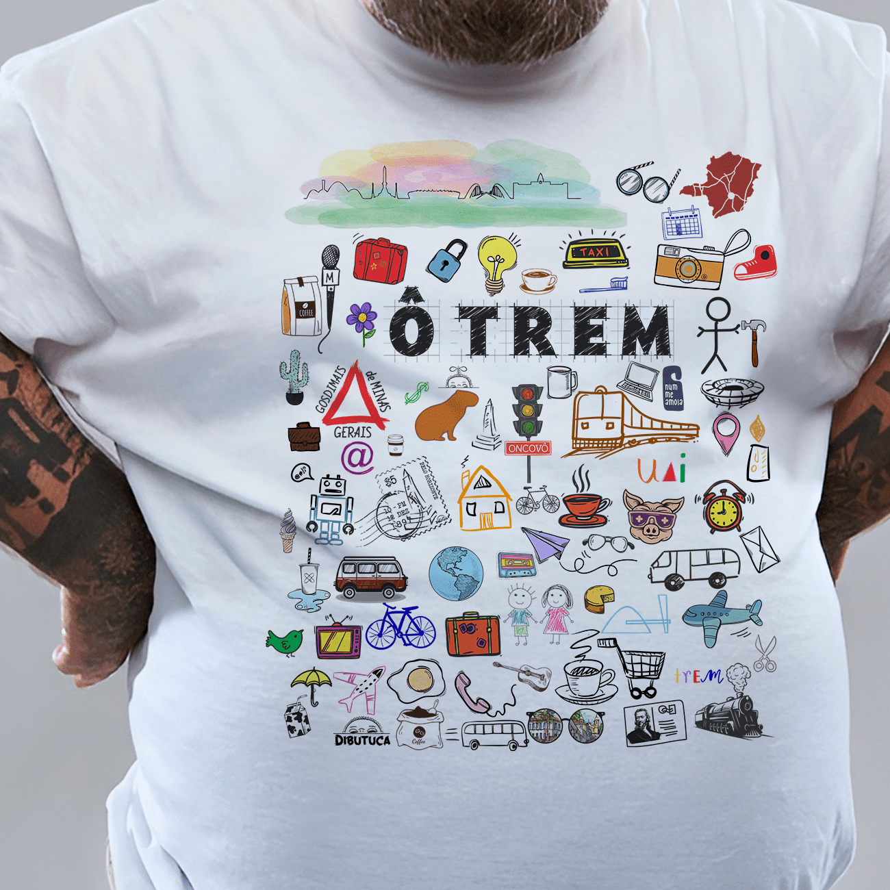 Camiseta Plus Size Oh Trem (tudo é trem)