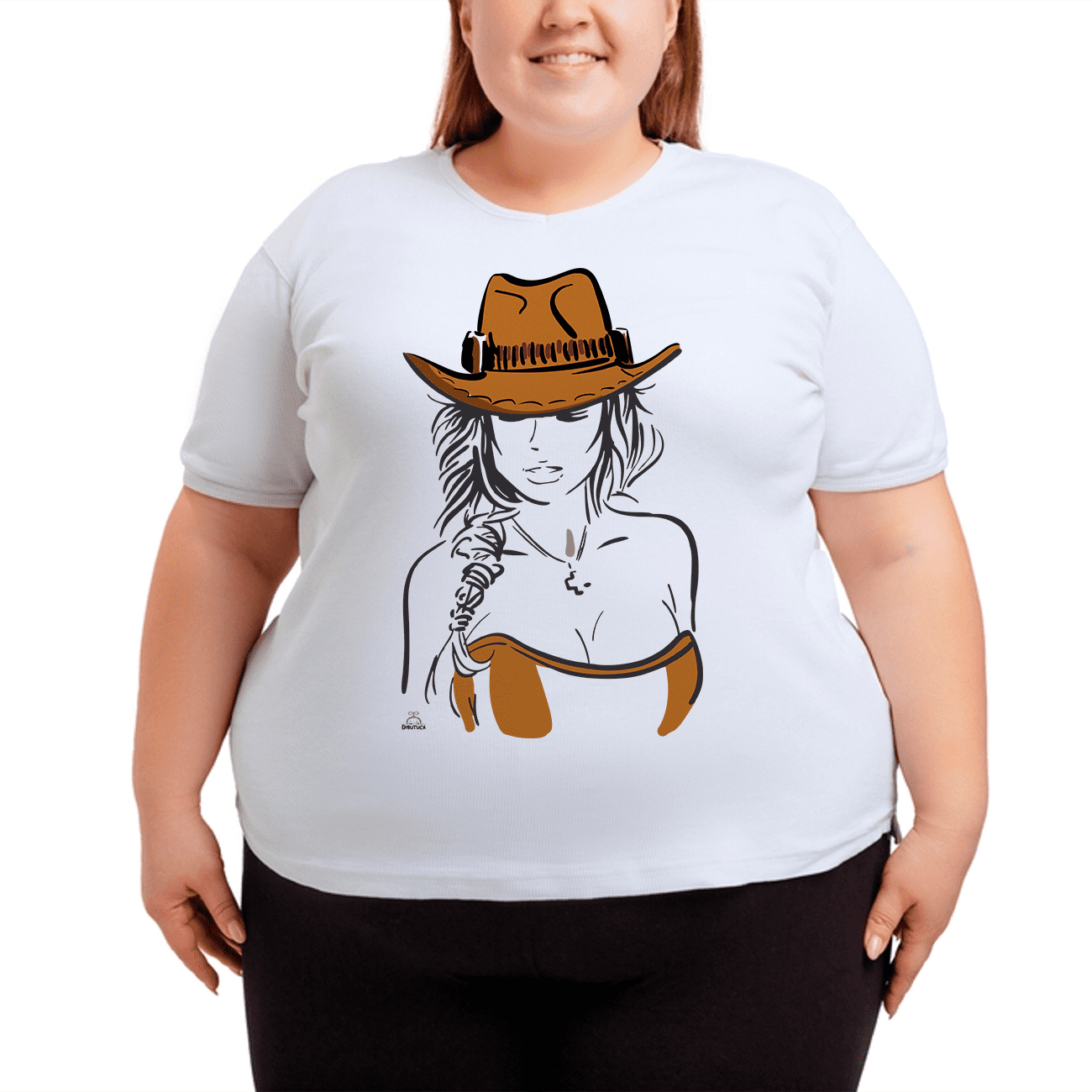 Camiseta Plus Size Cowgirl